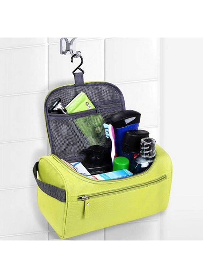 Styleys Hanging Travel Toiletry Bag, Waterproof Dopp Kit For Shaving Makeup Accessories, Men'S Cosmetic Organizer With Large Capacity, For Gym, Camping (Green S1622) 12.50 Cms  - Image 2