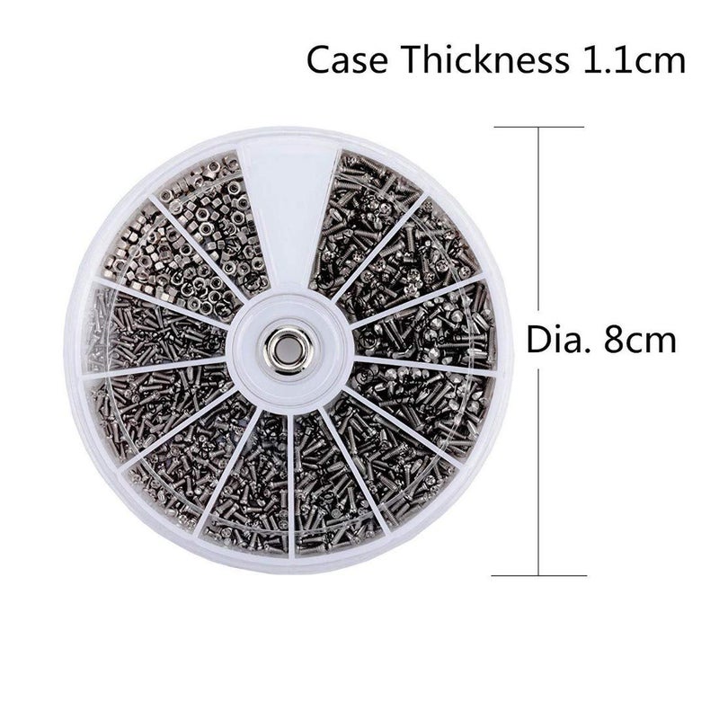 DIY Crafts DIY Crafts 1 Repair Set/Kit, Design No # 15, 10 Kinds of Stainless Steel Screws (Pack of 300 Pcs) Useful for Watch Camera Gadget Repair Note:-Thes (1 Repair Set/Kit, Design No # 15)  - Image 3
