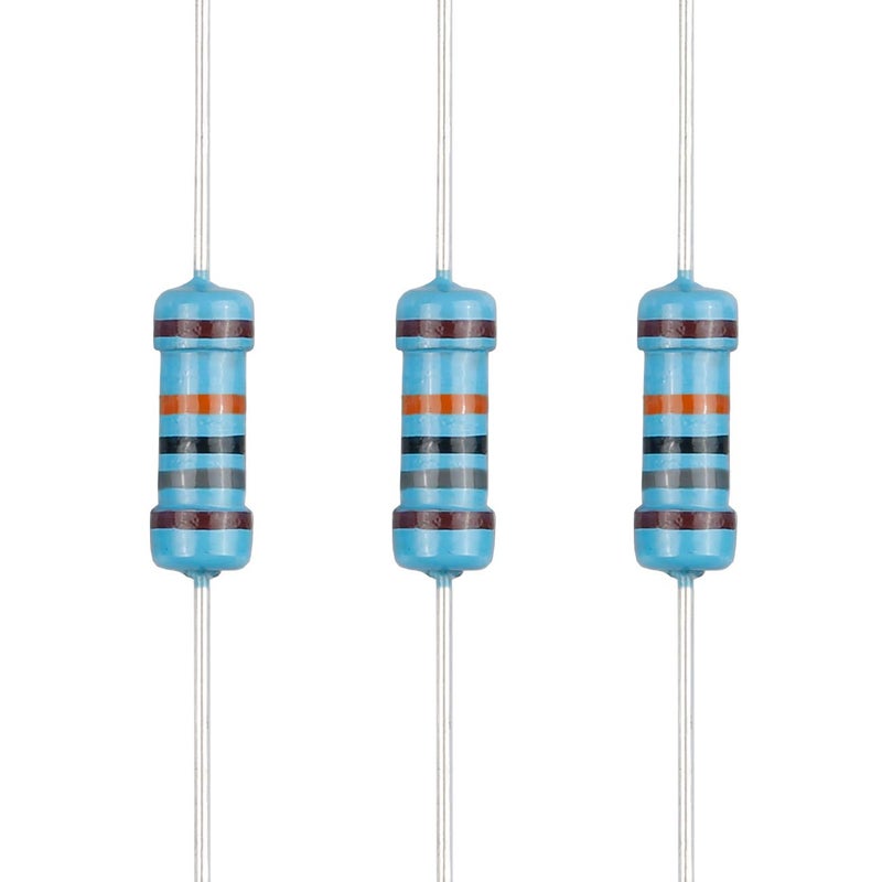 EDGELEC Store 100pcs 180K ohm Resistor 1/2w (0.5Watt) ±1% Tolerance Metal Film Fixed Resistor, Multiple Values of Resistance Optional - Image 1