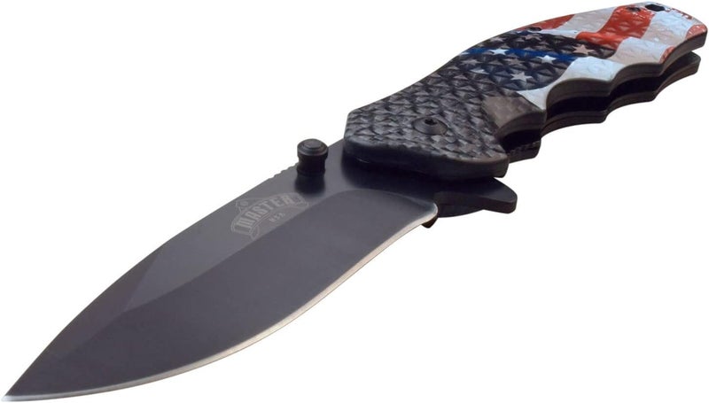 MASTER USA MU-A104AF Spring Assisted Knife, USA Flag, 7.75 inch - Image 4