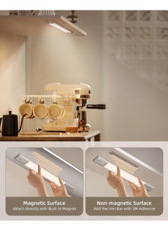 EZVALO Under Cabinet Lighting 76Led 3 Color Temps Detachable Battery Powered Operated Dimmable Closet Lights 2200Mah Rechargeable Wireless Motion Sensor Light For Stairway Kitchen Wardrobe  - Image 5