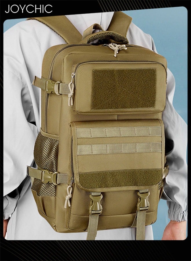 Joychic حقيبة ظهر تكتيكية بسعة كبيرة لحمل الأمتعة - حقيبة بسيطة متعددة الوظائف للسفر الخارجي للرجال - Image 1