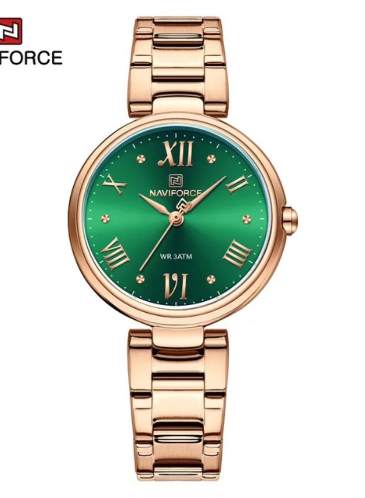 NAVIFORCE Top Brand NAVIFORCE Luxury Women's Watch Classic Waterproof Female Clock Stainless Steel Bracelet Ladies Wristwatches 2023 New
