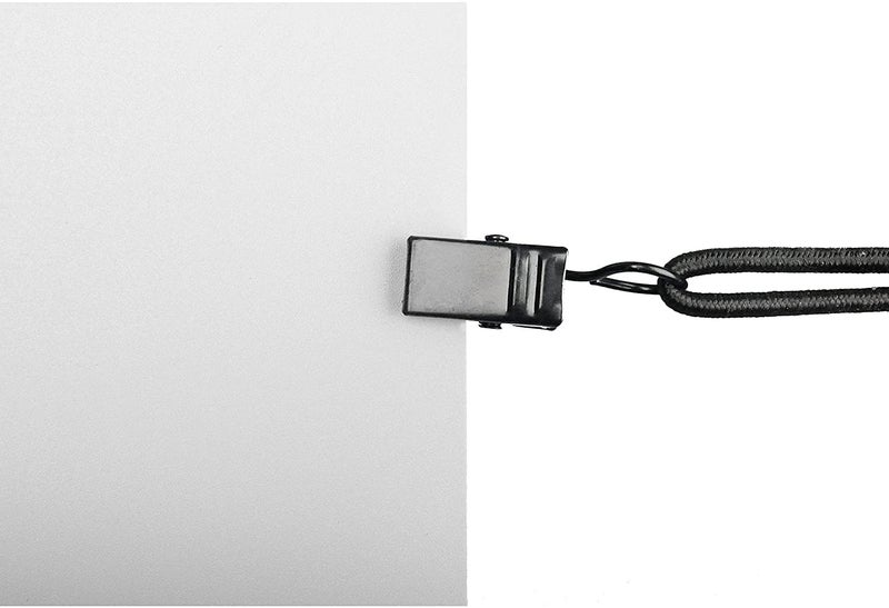 VTS Backdrop Background Muslin String Clips Holder Multifunctional for Photo Video Photography Studio 12 Pack, Black - Image 3