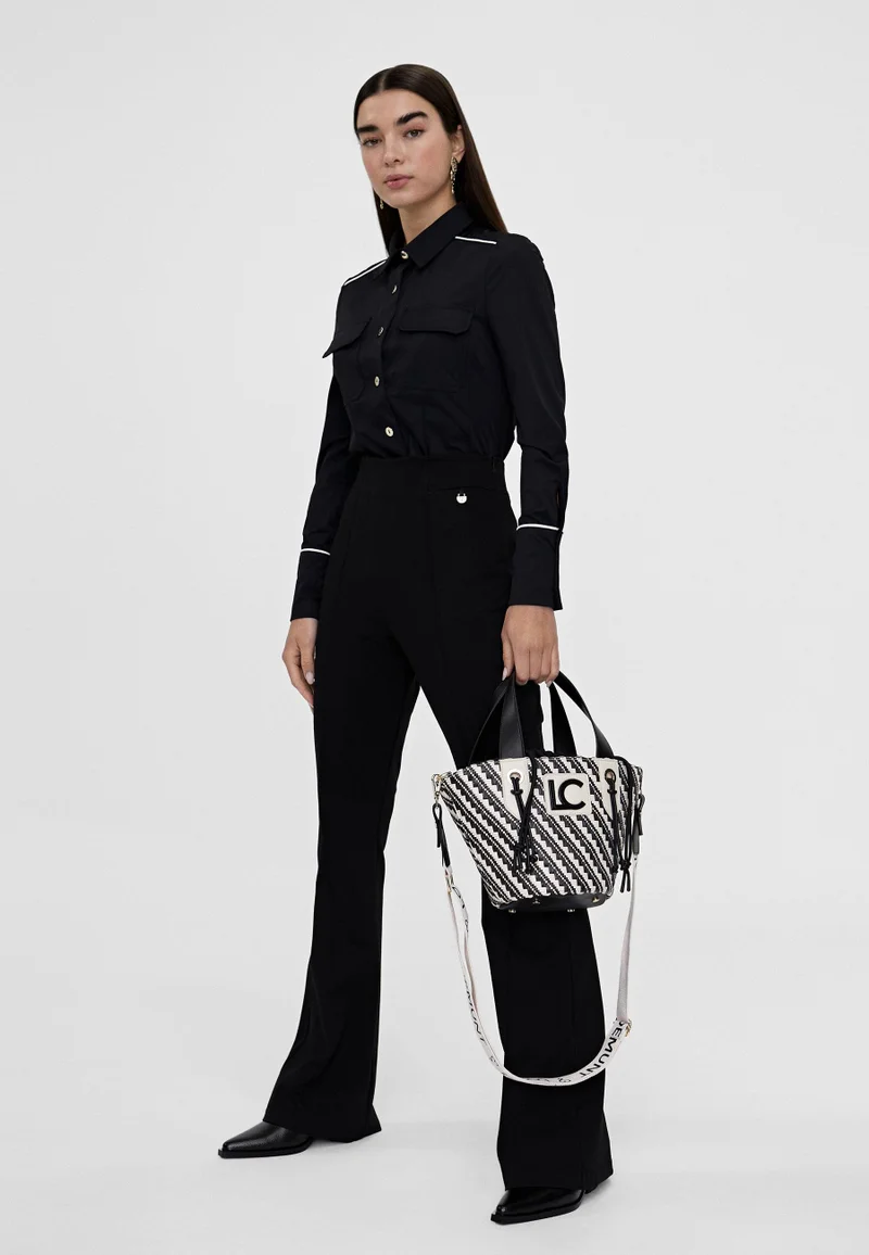 Lola Casademunt Stretch shirt with contrast piping