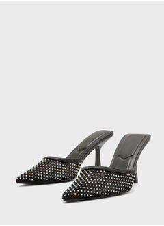 Truffle Stud Detail Dounue Strap Pump  - Image 5