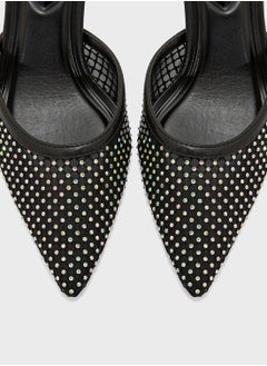 Truffle Stud Detail Dounue Strap Pump  - Image 4