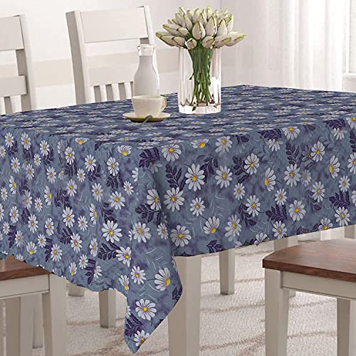 Homerz Premium 6-8 Seater Dining Table Cover, Waterproof and Dustproof (Mulitcolour Flower, 60x90 inch- 6-8 Seater) - Image 1