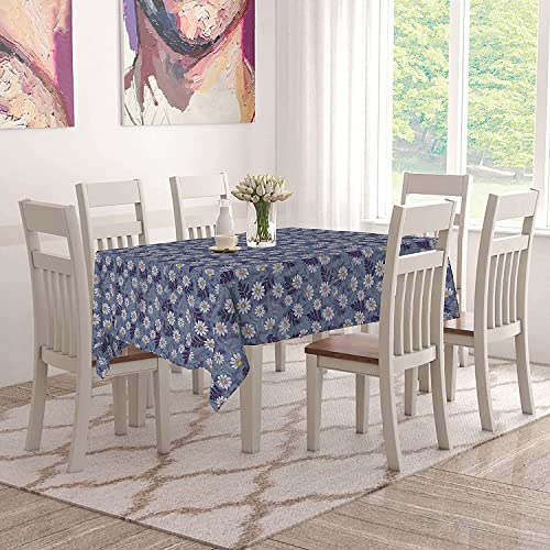 Homerz Premium 6-8 Seater Dining Table Cover, Waterproof and Dustproof (Mulitcolour Flower, 60x90 inch- 6-8 Seater) - Image 2