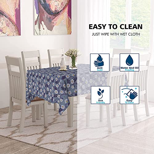 Homerz Premium 6-8 Seater Dining Table Cover, Waterproof and Dustproof (Mulitcolour Flower, 60x90 inch- 6-8 Seater) - Image 4