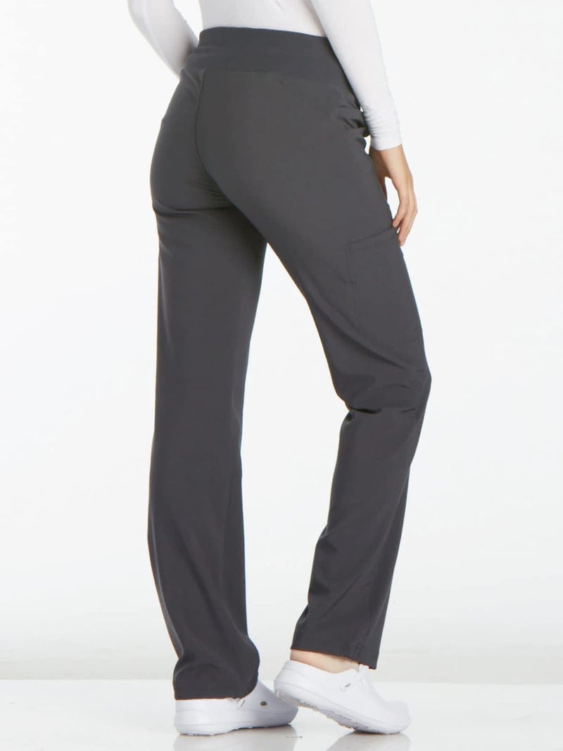 Cherokee iFlex CK002 Mid Rise Pull-On Pant Pewter XL Petite - Image 4
