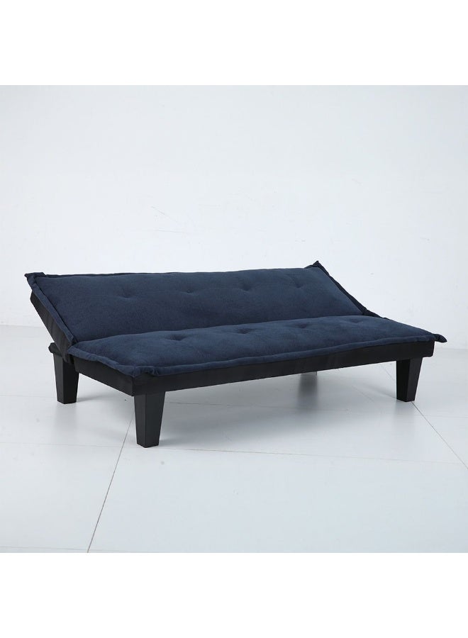 DANUBE HOME V2 Manolo Fabric Sofabed | Convertible Sleeping Sofa Bed | Comfortable Living Room Furniture L165xW80xH73cm - Blue - Image 4