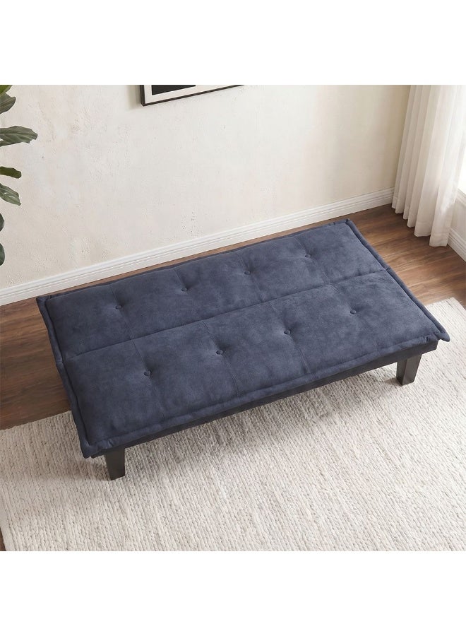 DANUBE HOME سرير أريكة مانولو V2 من القماش | أريكة قابلة للتحويل للنوم | أثاث غرفة المعيشة المريح L165xW80xH73 سم - أزرق - Image 5