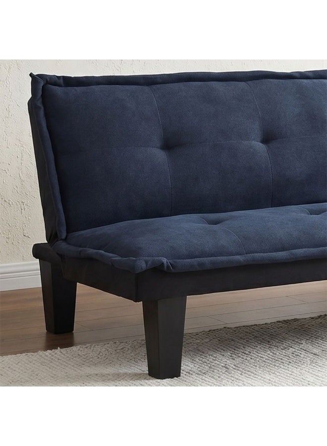 DANUBE HOME سرير أريكة مانولو V2 من القماش | أريكة قابلة للتحويل للنوم | أثاث غرفة المعيشة المريح L165xW80xH73 سم - أزرق - Image 3