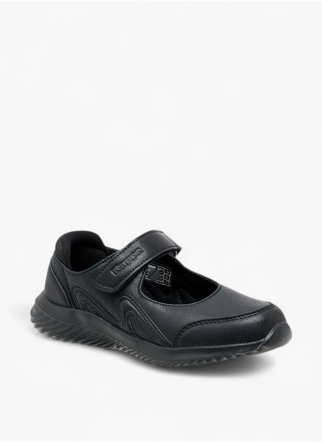 Kappa Girls' Panelled Mary Jane School Shoes with Hook and Loop Closure