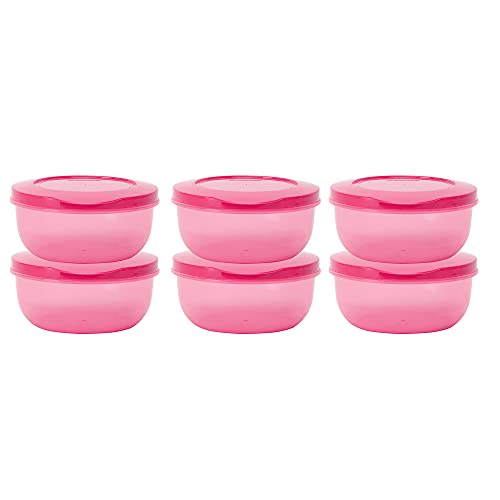 Cutting EDGE 1950ml Eco-Storage Plastic Container & Organizer Set of 6 for Kitchen, Refrigerator, Lunch & Food Storage (Pink) - Image 3