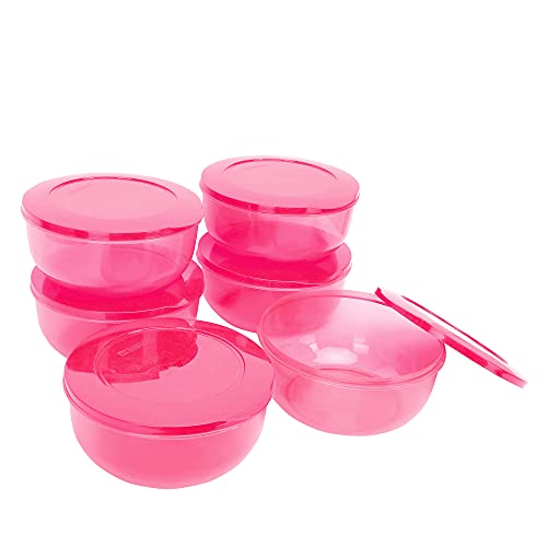 Cutting EDGE 1950ml Eco-Storage Plastic Container & Organizer Set of 6 for Kitchen, Refrigerator, Lunch & Food Storage (Pink) - Image 4