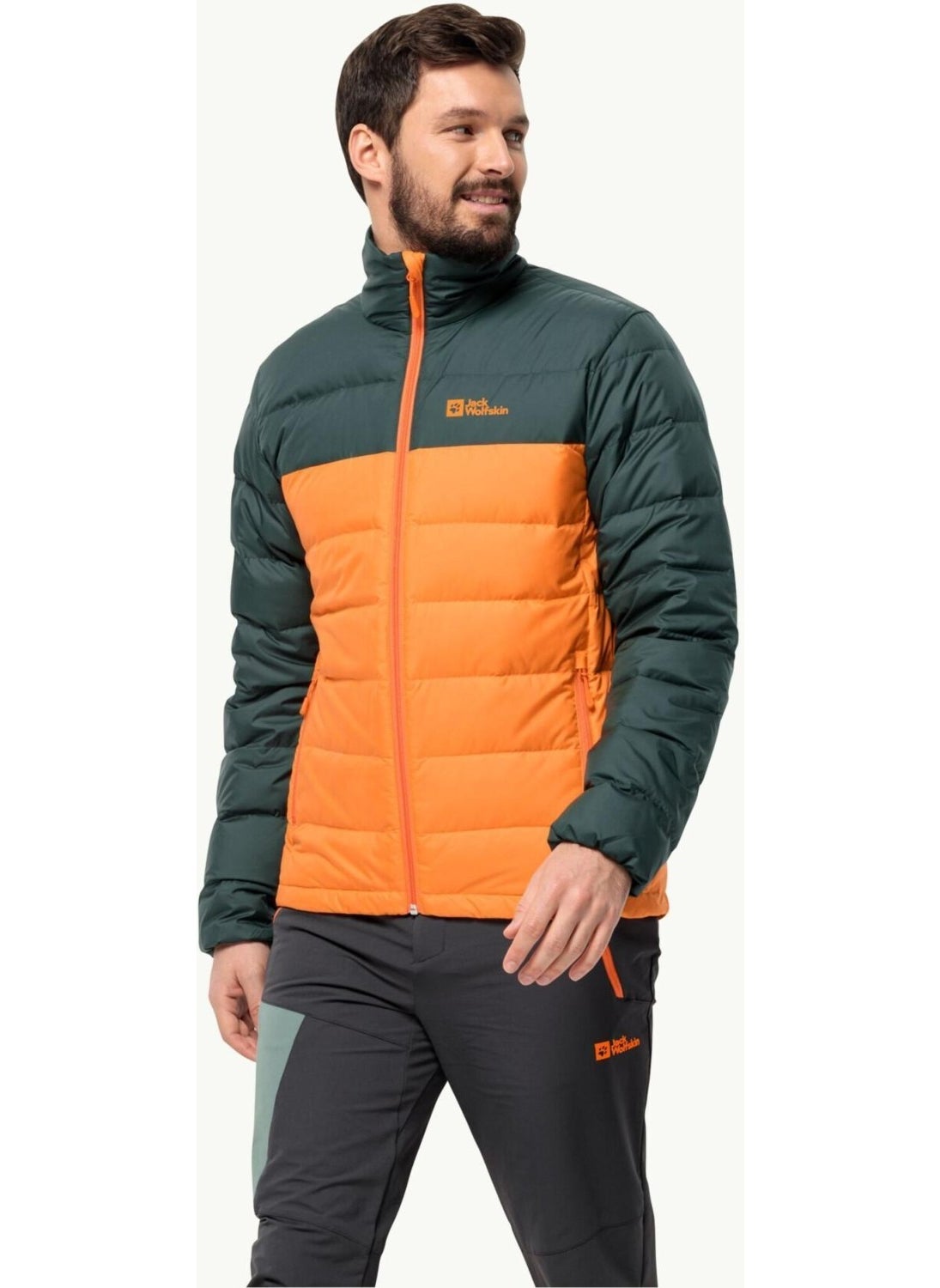 Jack Wolfskin جاكيت أذر من البطانة للرجال للأماكن الخارجية  - Image 1