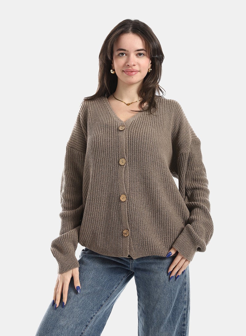 Andora V Neck Cardigan - Image 1