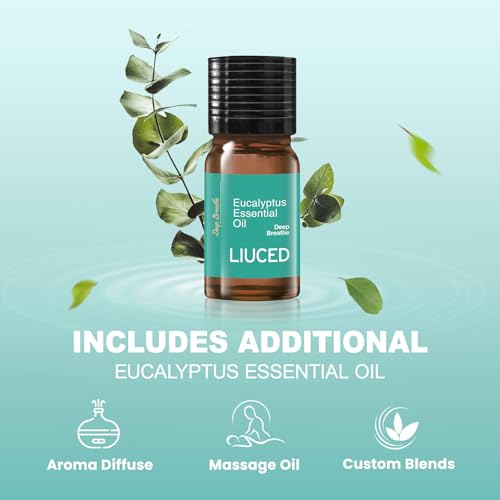 LIUCED 14+1 Shower Steamers - 14 Pack Eucalyptus & Mint Shower Bombs Aromatherapy and 5ml Natural Eucalyptus Essential Oils, Eucalyptus for Shower, Sinus Relief, Birthday Gifts for Mom Wife - Image 2