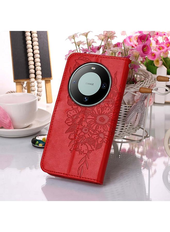 Zaboon Case For Huawei Mate 60 Pro Embossed Butterfly Leather Phone Case - Image 5