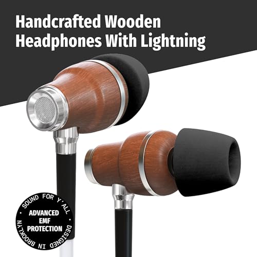 Symphonized Premium Airtube Headphones EMF Earbuds, 3D Sound, Microphone Volume Control, 8mm Bass Drivers Granting High Audio Quality MFI for iPhone 5 to 14 ONLY - Image 2