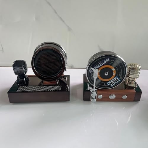 YOURKARTS.COM Solar Rotating Phonograph Car Perfume Retro Style Aromatherapy Dashboard Decoration, Auto Diffuser for Long-Lasting Freshness | car Accessories 2025 (Solar Recorder, Rich Cologne) - Image 2