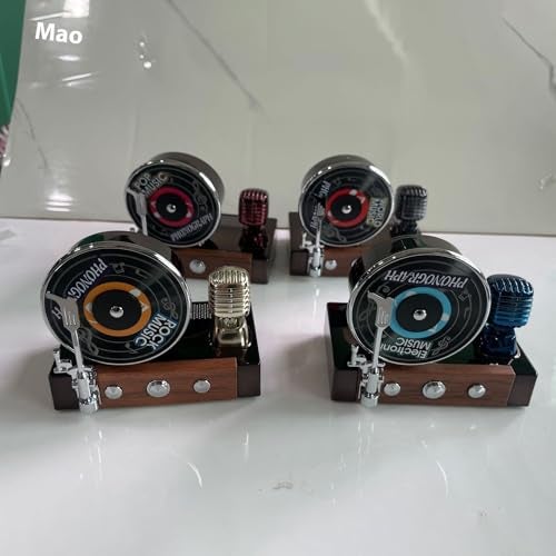 YOURKARTS.COM Solar Rotating Phonograph Car Perfume Retro Style Aromatherapy Dashboard Decoration, Auto Diffuser for Long-Lasting Freshness | car Accessories 2025 (Solar Recorder, Rich Cologne) - Image 5