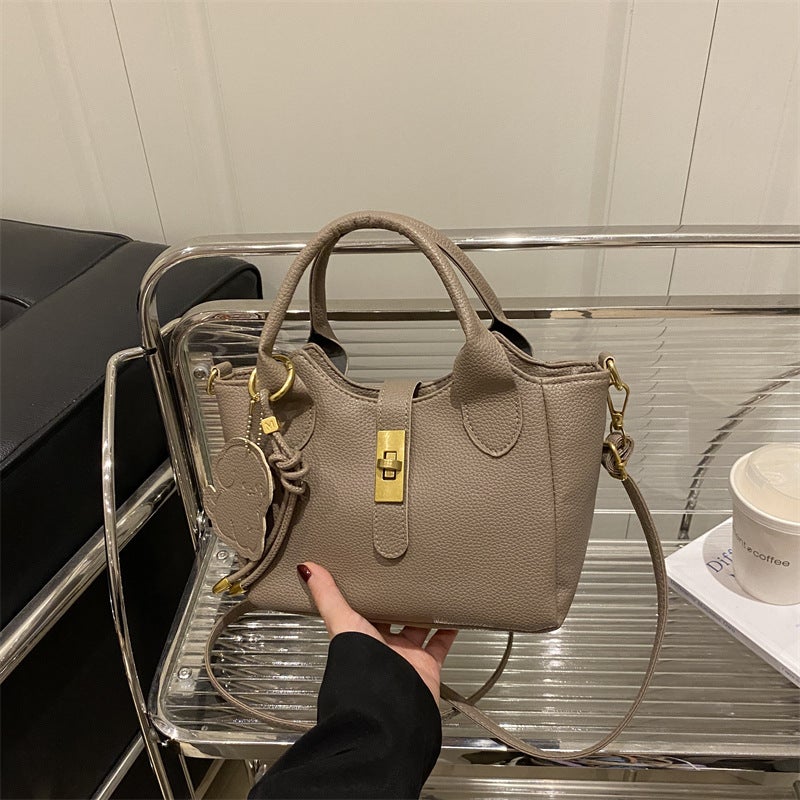 Korean Style Small Bucket Bag for Women 2026 Trendy Casual Crossbody Shoulder Bag - Image 3