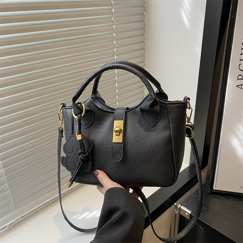 Korean Style Small Bucket Bag for Women 2026 Trendy Casual Crossbody Shoulder Bag - Image 4