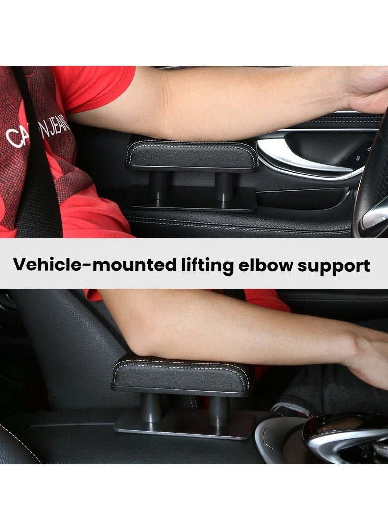 general Car armrest pad left elbow rest general leather booster pad central armrest box armrest handrail to relieve driving fatigue - Image 2