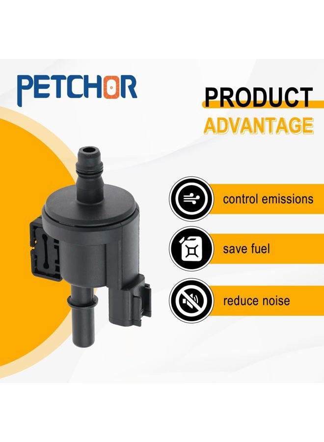 PETCHOR Emission Vapor Canister Purge Solenoid Valve Compatible with Ford 2013-2016, Replaces Part # CU5A9G886AA, 0280142519, DG9Z9D289A - Image 4