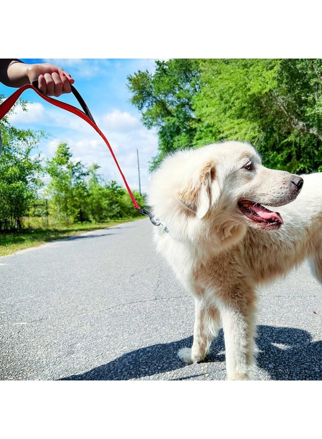 Joytale Dog Leash Heavy Duty for Large Dogs That Pull, Double Handle for Traffic Control, Double-Sided Reflective Leashes for Large Medium Dogs Night Safety, 4FT, Red - Image 4