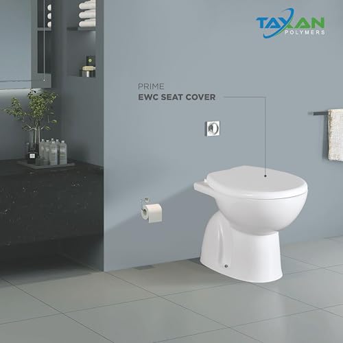 TAXAN POLYMERS TAXAN Pink EWC Toilet Seat Cover (17 x 14.5 in) | Oval Shape, PVC Western Commode Seat with Lid | High Glossy Finish, Sleek Design, Non-Soft Closing Commode Seat Cover with Installation Kit - Image 5