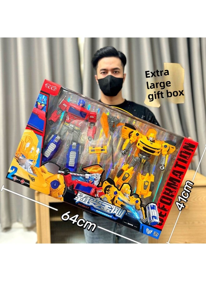 Boy Toy Transformation Robot Wasp Optimus Warrior Figure Robot Transformation Car Toy Gift Box-Color:H15 Wasp Set 【gift Box】 - Image 2