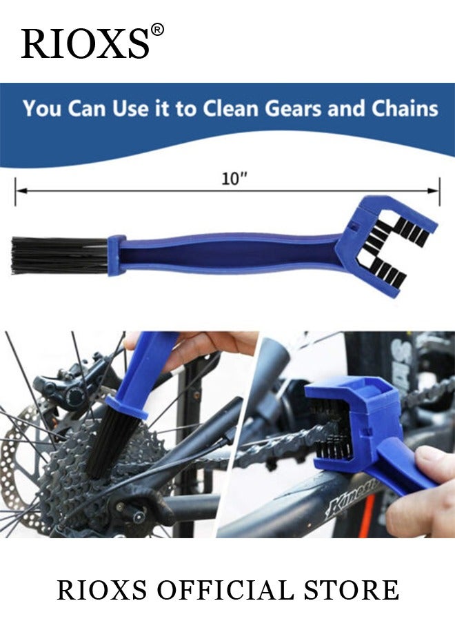 RIOXS 8 Piece Precision Bicycle Cleaning Brush Set Bicycle Accessory Maintenance Tool for All Bicycles - Image 3