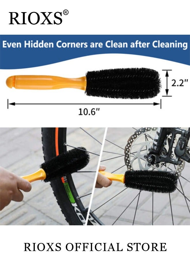 RIOXS 8 Piece Precision Bicycle Cleaning Brush Set Bicycle Accessory Maintenance Tool for All Bicycles - Image 4