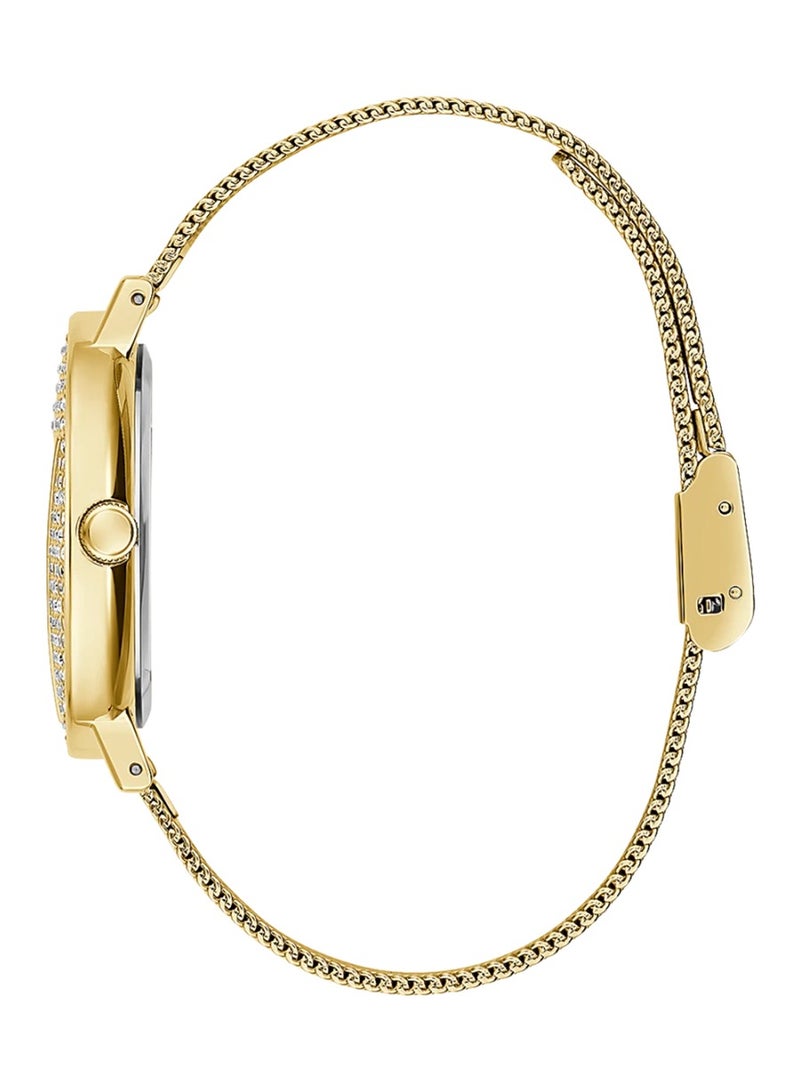 GUESS ساعة يد نسائية من Iconic باللون الذهبي هيكل ذهبي اللون من الستانلس ستيل/شبكة GW0477L2 - 36 ملم - Image 2