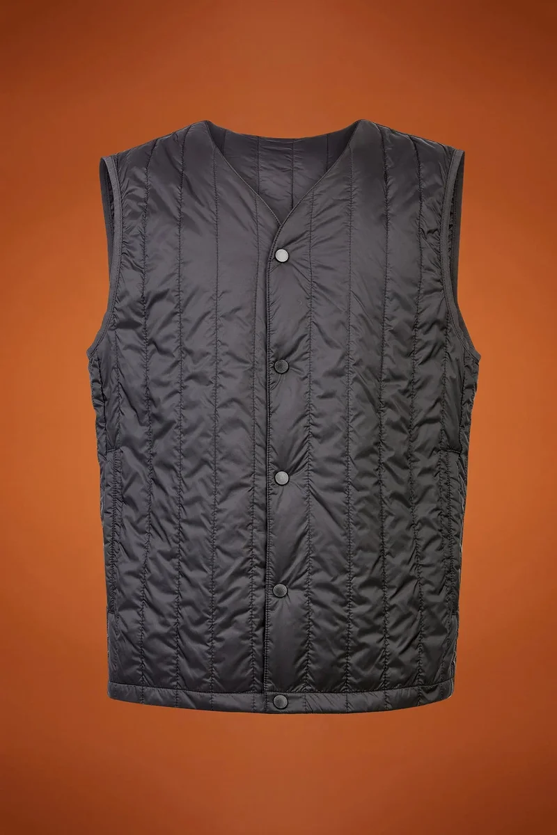 Doppelganger Men's regular fit padded gilet - Black