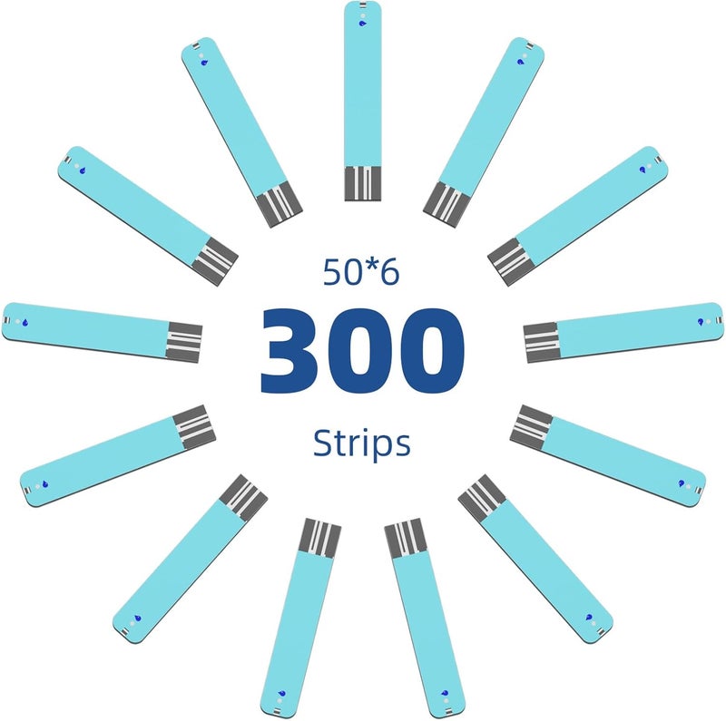 Metene TD-4116 Blood Glucose Test Strips, 300 Count Test Strips for Diabetes, Use with TD-4116 and S Blood Glucose Monitor Only(No Monitor) - Image 2