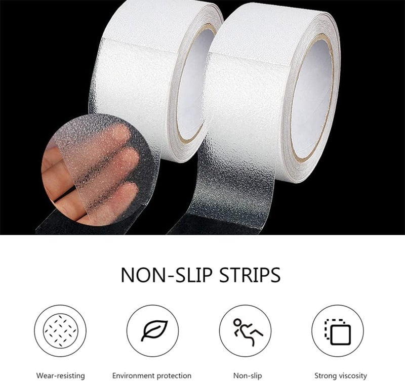 klarako 1 Roll non-slip tape Abrasive Staircase Tape anti slip tread non stair treads tape grip tape stair adhesive strips treads adhesive bathtub sticker non slip tape handle soles rubber - Image 2