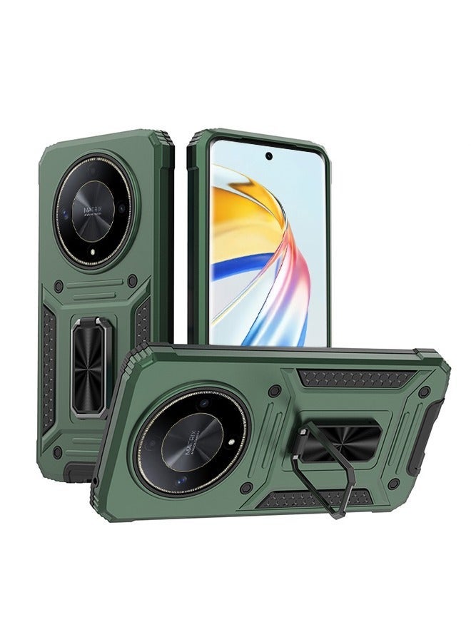 X-level Honor X9B 5g Case Cover with Ring Kickstand Stand Back Protective Armor Dual Layer Shockproof Anti-Scratch Cover Protector Car Mount Comfortable Touch shell Phone Holder Accessory for Honor X50 5g - Image 1