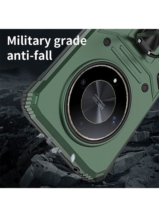 X-level Honor X9B 5g Case Cover with Ring Kickstand Stand Back Protective Armor Dual Layer Shockproof Anti-Scratch Cover Protector Car Mount Comfortable Touch shell Phone Holder Accessory for Honor X50 5g - Image 3