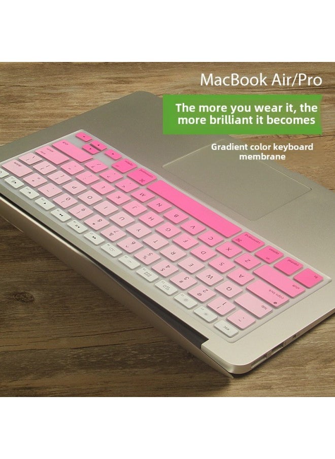 Generic - Applicable To MacBook Apple Protective Film 15 Gradient Dazzling Rainbow 13pro Apple Keyboard Film Air Dust Cover-Color:Strip Packaging-Size:US Version 11.6Air(A1370/A1465) - Image 1