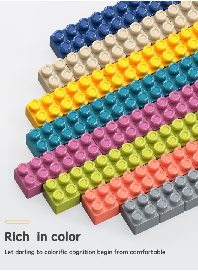 Building Blocks Set for Kids 3+ Years,360 Pieces Morandi Color Stacking Blocks,Educational Toys for Boys and Girls