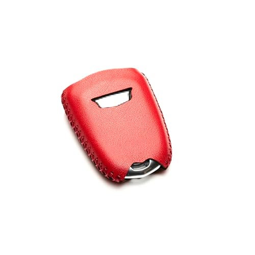 Vitodeco Genuine Leather Smart Key Fob Case Compatible for Cadillac XT4, Cadillac XT5, Cadillac XT6 2019 - 2025 (6-Button, Red) - Image 4