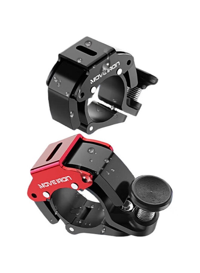 Move Iron Bicycle Bell, Mountain And Road Bike Portable Horn, Aluminum Alloy, Ultra-Loud, Invisible, Lightweight, Crisp Bike Bell, Black - Image 2