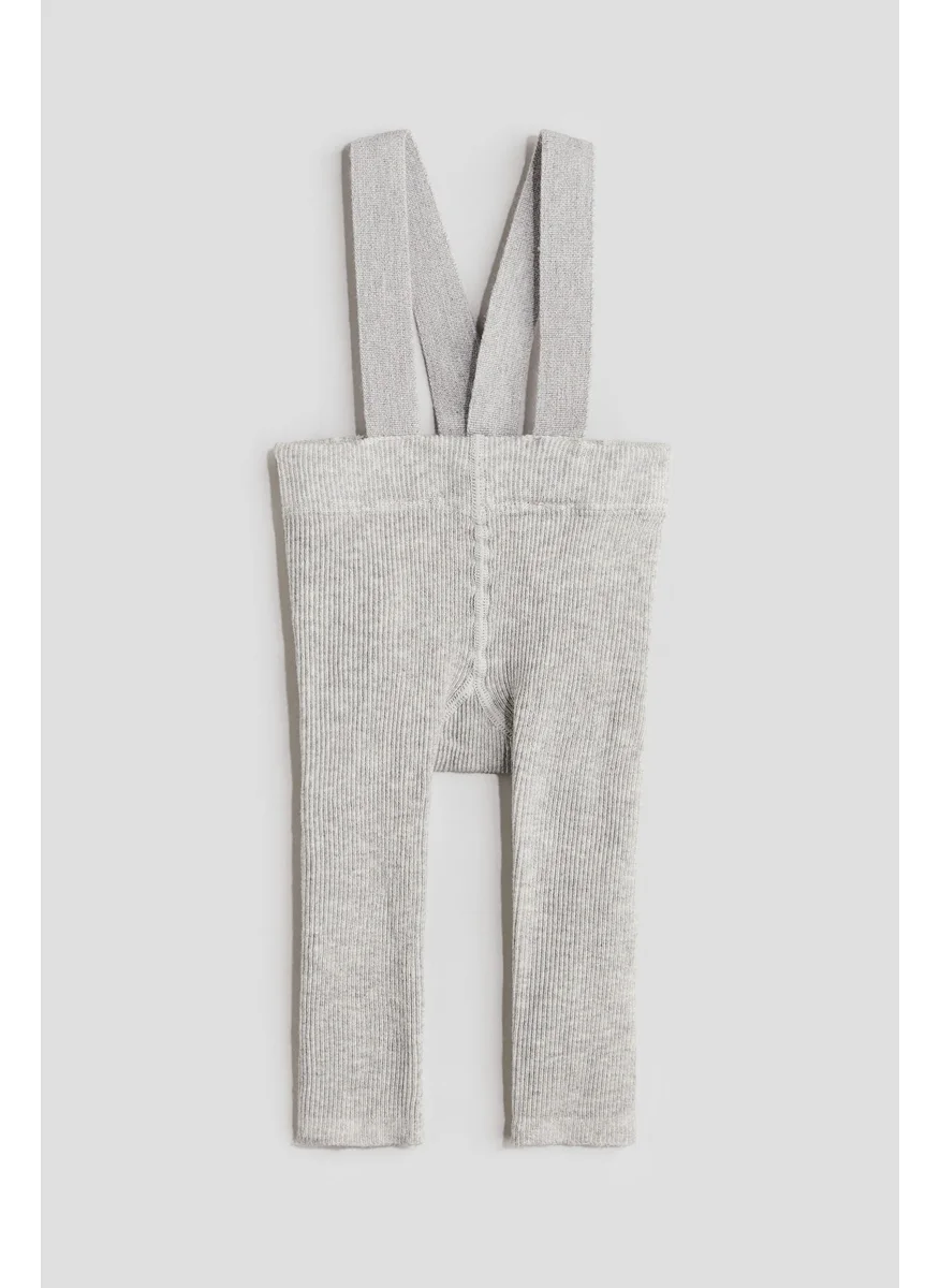 اتش اند ام Rib-Knit Leggings With Braces