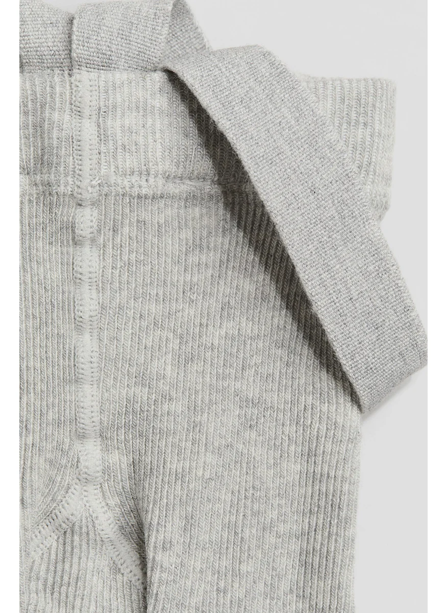 اتش اند ام Rib-Knit Leggings With Braces
