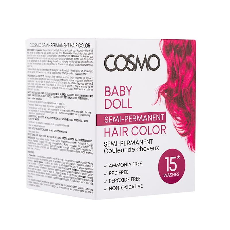COSMO Baby Doll - 120g - Semi-Permanent Hair Color – Ammonia-Free, Long-Lasting Color with Deep Conditioning Formula – Bold, Fade-Resistant Shine for All Hair Types – Easy Application - Image 2